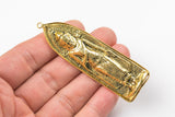 Antique Wrapped Buddha Pendant- 22x75mm