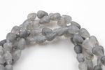 Natural Cloudy Quartz- Matte Teardrop- Beads- 2 Sizes- Special Shape- Full Strand- 16 Inches Gemstone Beads