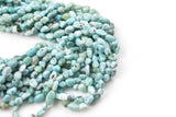 Natural Larimar Nugget Beads - Around 6x9mm in dimensions -16 Inch strand - Wholesale pricing Gemstone Beads