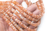 Natural Sunstone Faceted Roundel 8-9mm Full 15.5 Inch Strand AAA Quality Gemstone Beads