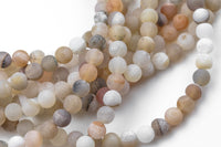 Natural DRUZY AGATE Beads-- - 8mm, 10mm, 12mm. Full 15.5 inch strand Gemstone Beads