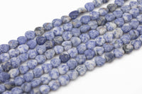 Natural Sodalite Beads Matte Sodalite Beads - Puffy Heart Shaped 10mm - 1 strand ~15.5" - Special Exclusive Item Gemstone Beads