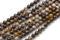 Natural Outback Jasper - Australian Outback Jasper - Round sizes. 4mm, 6mm, 8mm, 10mm, 12mm, 14mm- Full 15.5 Inch strand Smooth