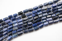 Natural DUMORTIERITE 12x8mm - A Grade - Hand Faceted Barrels - 16" Strand Gemstone Beads