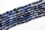 Natural DUMORTIERITE 12x8mm - A Grade - Hand Faceted Barrels - 16" Strand Gemstone Beads