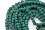 Reconstituted Malachite Matte round sizes 6mm, 8mm, 10mm, 12mm- In Full 15.5 Inch Strand Gemstone Beads