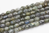 Natural Labradorite High Quality Freeform Faceted Nuggets - 100% - Approx 12x17mm - Full Strand 16" Gemstone Beads