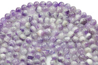 Natural Pale AMETHYST Gemstone Beads Round 6mm, 8mm, 10mm-Full Strand 15.5 inch Strand Smooth Gemstone Beads