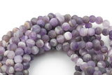 Natural Matte Cape Banded Amethyst Beads, High Quality in Matt Round, 4mm, 6mm, 8mm, 10mm, 12mm- Full 15.5 Inch strand Gemstone Beads