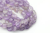 Natural Pink Amethyst - Faceted Oval Beads- High Quality- 3 sizes- Full Strand 16" - 22 Pieces Gemstone Beads