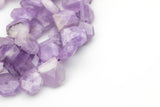 Natural Pink Amethyst- Faceted Hex Drops Beads- High Quality- Full Strand 16" - 18x21mm AAA Quality Gemstone Beads