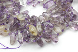 Natural Amethyst-Puffy Drops Beads- High Quality- Full Strand 16" - 10x20mm Gemstone Beads