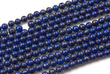 Natural BLUE JASPER with PYRITE Veins 8mm Beads, High Quality in Round -Full Strand 15.5 inch Strand Smooth Gemstone Beads