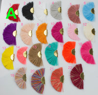 TASSEL EARRINGS FAN Tassel Earrings - Many Colors! Ready to Wear - Very Beautiful and Stylish! 1 pair / 10 pairs