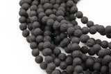 Natural Lava Rocks Diffuser Oil Round Beads - Lava Beads for Essential Oil - A Qual Full 15.5" Strand 4mm 6mm 8mm 10mm 12mm 14mm -Wholesale