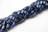 Natural DUMORTIERITE 12x8mm - A Grade - Hand Faceted Barrels - 16" Strand Gemstone Beads