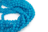 Blue- JADE Faceted Round -Full Strand 15.5 inch Strand, 4mm, 6mm, 8mm, 12mm, or 14mm Beads-Full Strand 15.5 inch Strand AAA Quality