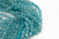 Blue- JADE Faceted Round -Full Strand 15.5 inch Strand, 4mm, 6mm, 8mm, 12mm, or 14mm Beads-Full Strand 15.5 inch Strand