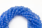 Blue- JADE Faceted Round -Full Strand 15.5 inch Strand, 4mm, 6mm, 8mm, 12mm, or 14mm Beads-Full Strand 15.5 inch Strand