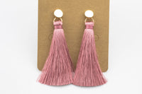 All COLORS Wholesale- SILK TASSEL Stud Earrings- 2 Pairs Per Order