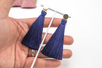 All COLORS Wholesale- SILK TASSEL Stud Earrings- 2 Pairs Per Order