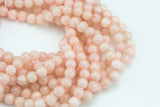 Pale Peach- Faceted Round 4mm 6mm 8mm 10mm 12mm - Single or Bulk - 15.5"