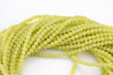 Green Jade- High Quality in Smooth Round- 6mm, 8mm, 10mm, 12mm -Full Strand 15.5 inch Strand