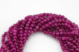 Berry Jade- Faceted Round 4mm 6mm 8mm 10mm 12mm - Single or Bulk - 15.5"