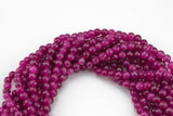 Berry Jade- Faceted Round 4mm 6mm 8mm 10mm 12mm - Single or Bulk - 15.5"