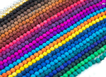 10mm Lava Rock Beads Multicolor Natural Round Loose - Color Colored Lava Beads - Full 15.5" Strands - Wholesale Pricing