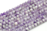 Natural Pale AMETHYST Gemstone Beads Round 6mm, 8mm, 10mm-Full Strand 15.5 inch Strand Smooth Gemstone Beads