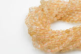 Natural CITRINE Faceted Round- 6mm, 8mm, 10mm, 12mm- Full 16 inch Strand Gemstone Beads