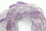 Natural Pink Amethyst- Twisted Marque Beads- High Quality- Full Strand 16" - 16x31mm Gemstone Beads