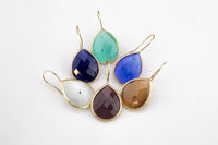 Cats Eye Teardrop Earrings- 1 Pairs Per Order- 1.5 Inches