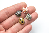 10pc Lion Head with Crown Crowned Lion Head 11*13mm Bead Pewter - Gold, Rose Gold, Silver, Gunmetal