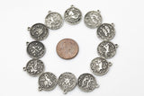 Astrology Zodiac Symbol Charms- Perfect for personalization- Antique Silver or Gold Plated- 16mm