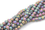 Natural DRUZY AGATE Beads-- Peacock- 8mm, 10mm, 12mm. Full 15.5 inch strand Gemstone Beads