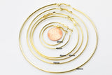 Hoop Earrings- 5 Sizes- 2 pcs 30mm 40mm Gold Plated