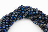 Natural Blue Tiger's Eye Beads Round Tiger Eye Tigereye, 6mm 8mm 10mm 12mm 14mm 15.5" Smooth Gemstone Beads