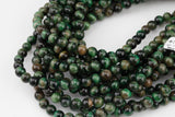 Natural Green Tiger's Eye Round Tiger Eye Tigereye, 6mm 8mm 10mm 12mm 14mm 15.5" AAA Quality Smooth Gemstone Beads