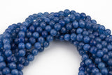 Lapis Jade- JADE Faceted Round -Full Strand 15.5 inch Strand, 4mm, 6mm, 8mm, 12mm, or 14mm Beads-Full Strand 15.5 inch Strand