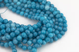 Deep Sky- JADE Faceted Round -Full Strand 15.5 inch Strand, 4mm, 6mm, 8mm, 12mm, or 14mm Beads-Full Strand 15.5 inch Strand