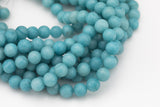 Apatite- JADE Matte Round- 6mm 8mm 10mm 12mm-Full Strand 15.5 inch Strand