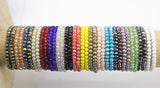 6mm Stackable Crystal Elastic Bracelets - Handmade with High Quality Elastlic - WHOLESALE - 7.5"