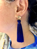 All COLORS Wholesale- SILK TASSEL Stud Earrings- 2 Pairs Per Order