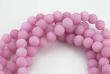 Rose Lilac, High Quality in Matt/Matte Round, -Full Strand 15.5 inch Strand, 4mm, 6mm, 8mm, 12mm, or 14mm Beads