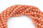 Peach Orange Jade- Faceted Round 4mm 6mm 8mm 10mm 12mm - Single or Bulk - 15.5" AAA Quality AAA Quality