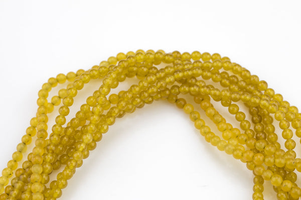 Topaz Jade- High Quality in Smooth Round- 6mm, 8mm, 10mm, 12mm -Full Strand 15.5 inch Strand