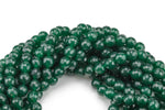 EverGreen Jade- Faceted Round 4mm 6mm 8mm 10mm 12mm - Single or Bulk - 15.5"