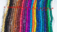 10mm Lava Rock Beads Multicolor Natural Round Loose - Color Colored Lava Beads - Full 15.5" Strands - Wholesale Pricing